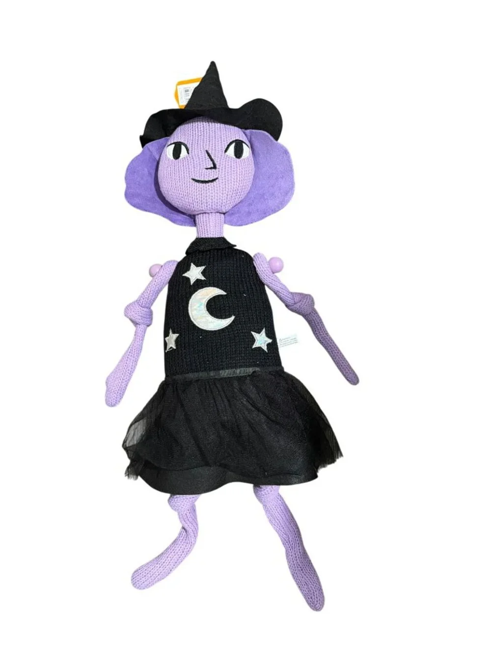 Hyde & Eek! Boutique Purple Witch Doll Plush Halloween Decor